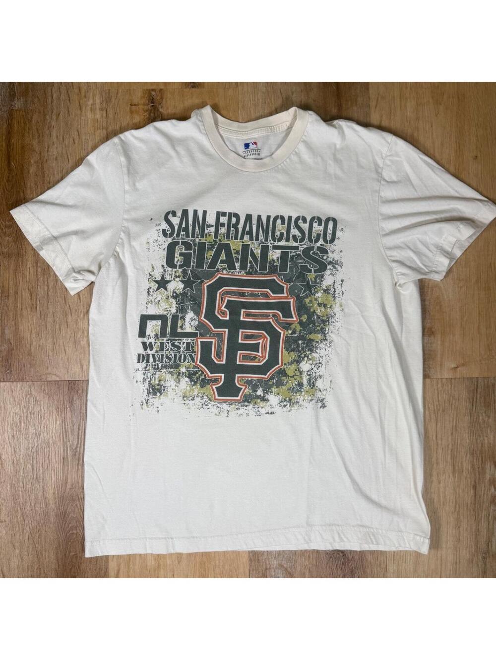 San Francisco Giants MLB Cream Graphic T-Shirt – Size XL